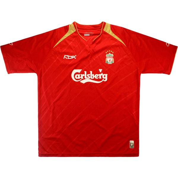 Camiseta Liverpool Primera Equipación Retro 2005 Rojo